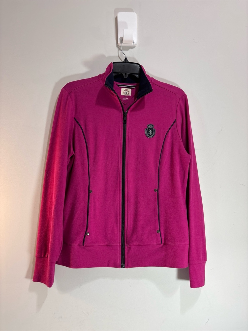 Tommy Hilfiger Women's Magenta Full-Zip Track Jacket. 1295